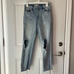 RSQ Blue Ankle Cropped Jeans